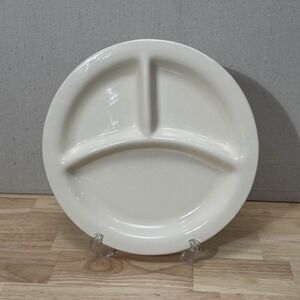 Vintage Bauer Grill Plate Jade Cream White 10.25"